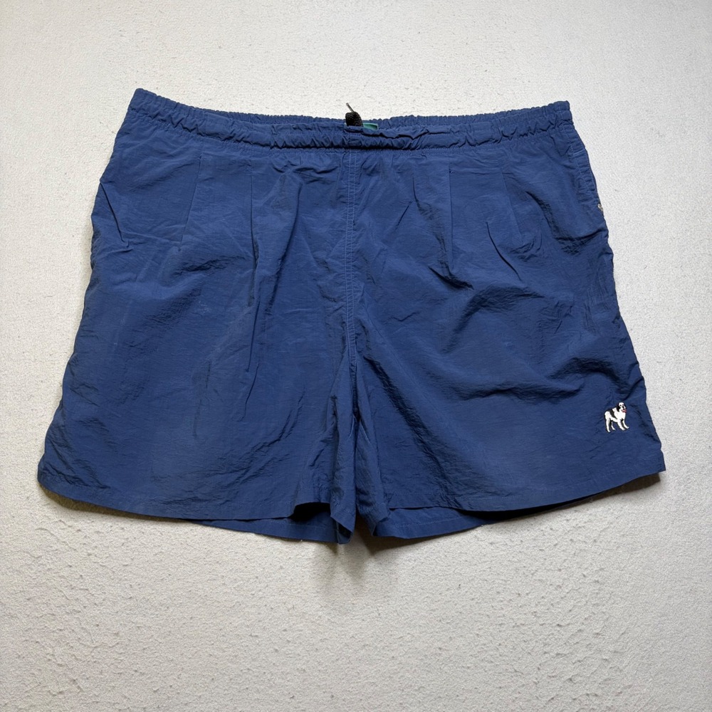 Big Dogs Swim Trunks Mens XL Blue Nylon Mesh Lined Embroidered Logo Y2K